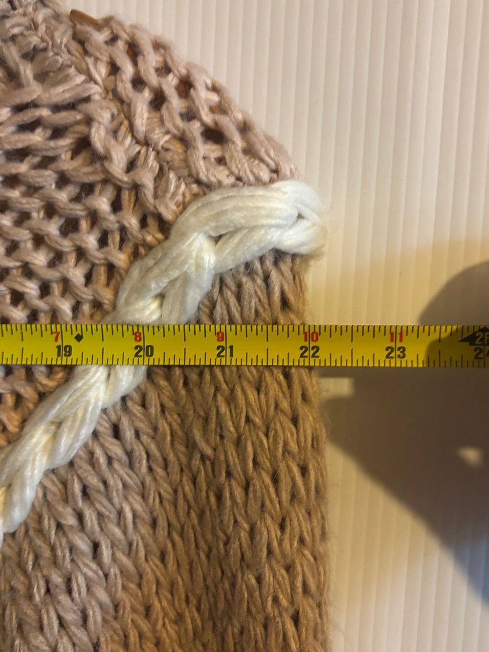 Altar'd State sweater Two-Tone Knit Sweater in Beige and Cream size Large - Picture 8 of 11